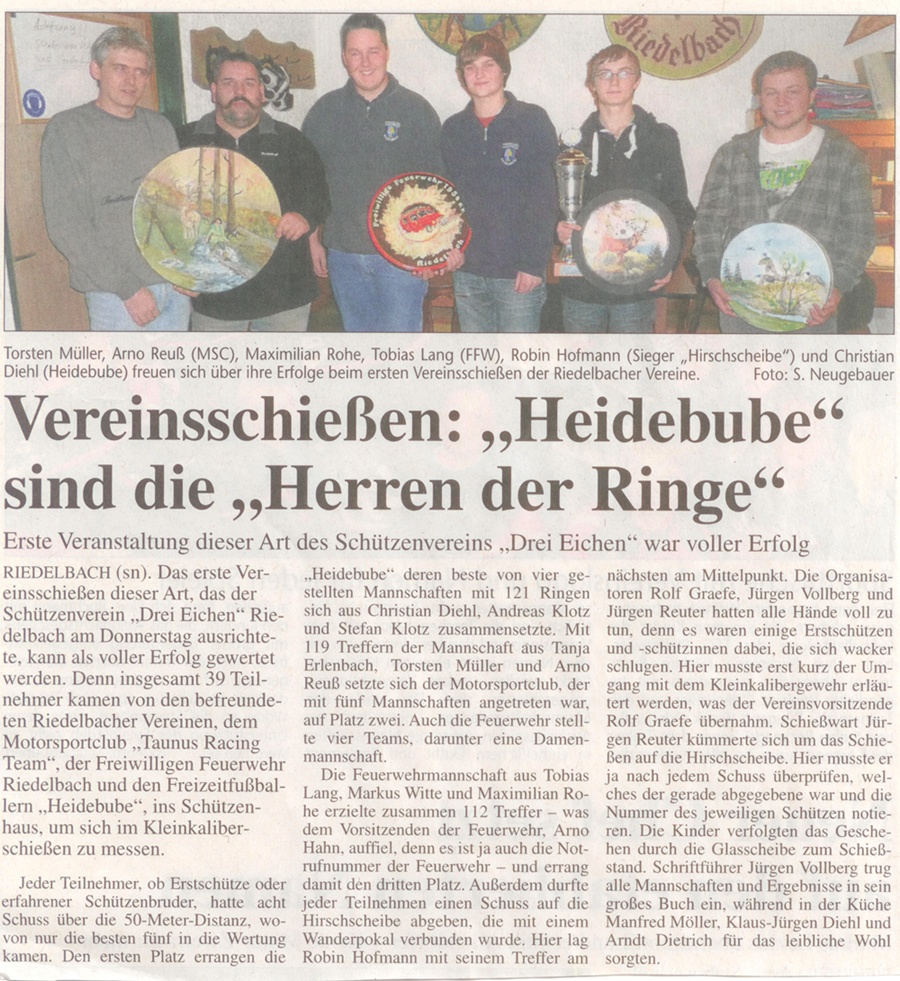 Vereinschießen 2011