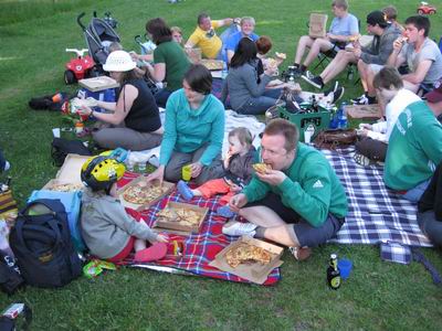 Pizza und Bier
