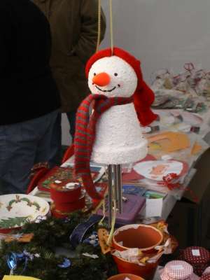 Selbstgebastelter Schneemann